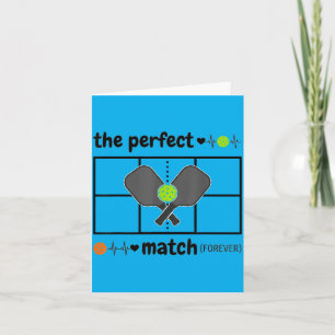Bruid Bruidegom Pickleball Trouwen Bach Match That Kaart