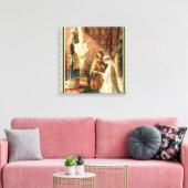 bruid & bruidegom priester bruiloft Verloving Canvas Afdruk (Insitu (Woonkamer))