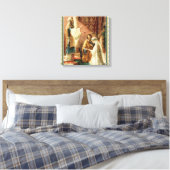 bruid & bruidegom priester bruiloft Verloving Canvas Afdruk (Insitu (Slaapkamer))