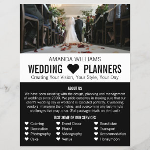 Bruid & Bruidegom, Reclame voor trouwfeest planner Flyer