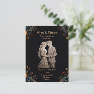 Bruid & bruidegom Royal Classic Briefkaart