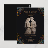 Bruid & bruidegom Royal Classic Briefkaart (Voorkant / Achterkant)