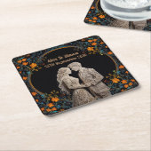 Bruid & bruidegom Royal Classic Kartonnen Onderzetters (Schuin)