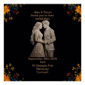 Bruid & bruidegom Royal Classic Perfect Poster (Voorkant)