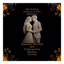 Bruid & bruidegom Royal Classic Perfect Poster