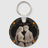 Bruid & bruidegom Royal Classic Sleutelhanger (Achterkant)