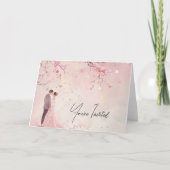 Bruid & Bruidegom Roze Theme Wedding (Voorkant)