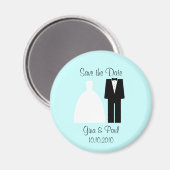 Bruid bruidegom Save the Date Magneet (Voorkant / Achterkant)