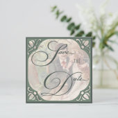 bruid & bruidegom Save the Date Sjabloon (Staand voorkant)