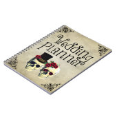 Bruid & bruidegom schedel bruiloft planner Notitie Notitieboek (Linkerzijde)