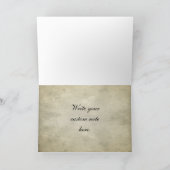 Bruid & Bruidegom Schedel Trouw Dankkaart Bedankkaart (Binnen)