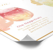 Bruid & Bruidegom Signature Dranken Waterverf Cock Poster (Hoek)