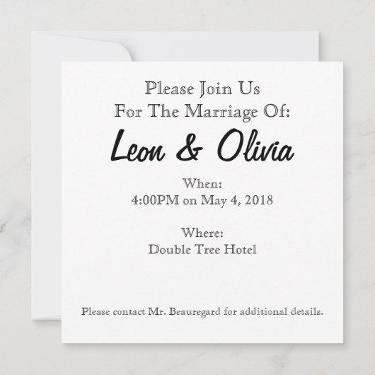 Bruid & bruidegom silhouetten op blauw kaart (Achterkant)