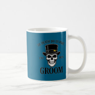 Bruid bruidegom skelet gotische halloween bruiloft koffiemok