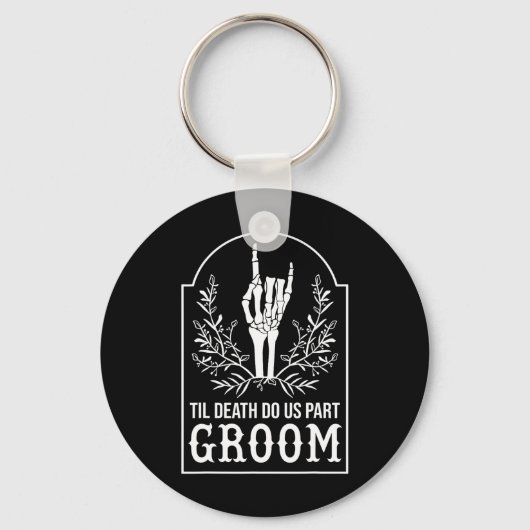 Bruid Bruidegom Skelet Hand Koppels Passend Huweli Sleutelhanger (Voorkant)