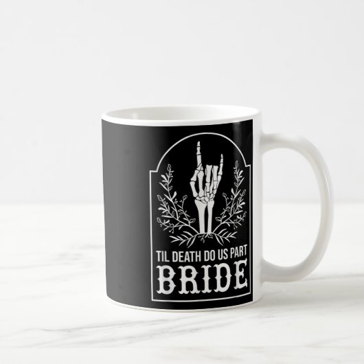 Bruid Bruidegom Skeleton Hand Paren Matching Weddi Koffiemok (Rechts)
