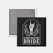 Bruid Bruidegom Skeleton Hand Paren Matching Weddi Magneet (Voorkant / Achterkant)