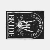 Bruid Bruidegom Skeleton Rock Hand Paren Trouwzaal Fleece Deken (Voorkant (Horizontaal))
