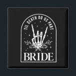 Bruid Bruidegom Skeleton Rock Hand Paren Trouwzaal Magneet<br><div class="desc">Bruid Bruidegom Skeleton Rock Hand Paren Huwelijk Halloween</div>