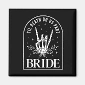 Bruid Bruidegom Skeleton Rock Hand Paren Trouwzaal Magneet (Voorkant)