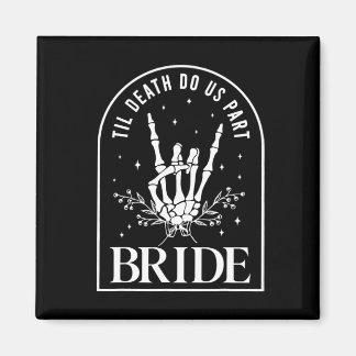 Bruid Bruidegom Skeleton Rock Hand Paren Trouwzaal Magneet