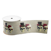 Bruid & bruidegom Skulls Bruiloft Gift Lint (Spoel)