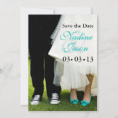 Bruid & Bruidegom Sneakers & Hoge Hakken Save the  Save The Date (Voorkant)