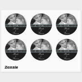 Bruid & bruidegom Sticker Uw foto Aqua Trim (Vel)