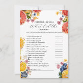 Bruid & bruidegom trivia bruidsmeisjesfeest spelka aankondiging (Voorkant)