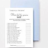 Bruid & bruidegom trivia vrijgezellenfeest spel Ka Aankondiging