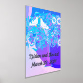 Bruid Bruidegom Trouwdatum Folie Accenten Folie Afdrukken (Laagn)