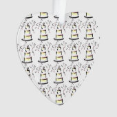 Bruid & Bruidegom Trouwtaart Ornament (voorkant)