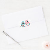 Bruid, bruidegom Uil Sticker (Envelop)