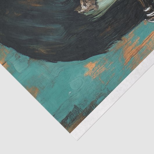 Bruid Bruidegom van Frankenstein Decoupage Tissuepapier (Detail)