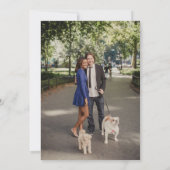 bruid & bruidegom verlovingsfeest kaart (Achterkant)