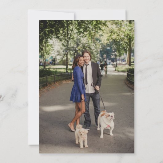 bruid & bruidegom verlovingsfeest kaart (Achterkant)