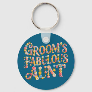 Bruid bruidegom's fantastische tante bruiloft team sleutelhanger