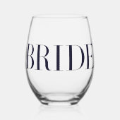 Bruid Bruids Bruid To Be Wijnglas Zonder Voet (Voorkant)