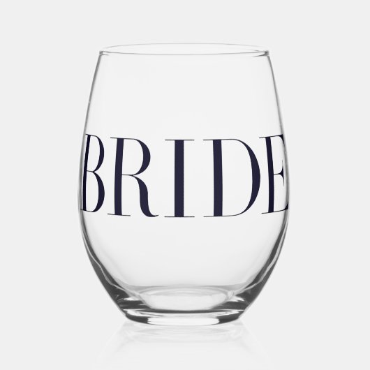 Bruid Bruids Bruid To Be Wijnglas Zonder Voet (Voorkant)