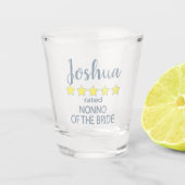 Bruid & Bruidsfeest 5-sterren Nonno van de Bruid Shot Glas (Voorkant)