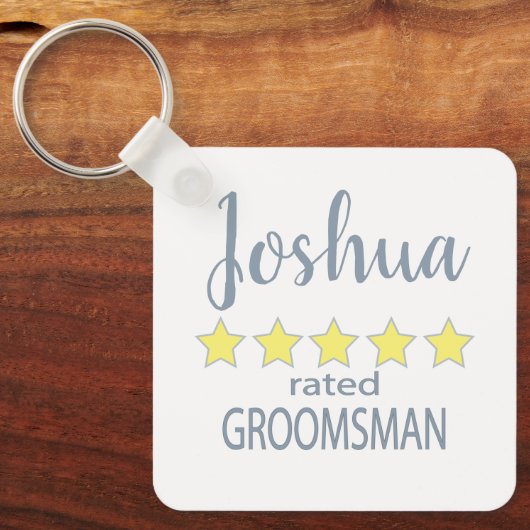 Bruid & Bruidsjonkers 5-sterren bruidsjonker Sleutelhanger (Voorkant)