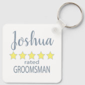 Bruid & Bruidsjonkers 5-sterren bruidsjonker Sleutelhanger (Achterkant)
