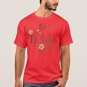 Bruid Bruidsmeisje Familie Bruiloft Afscheid Van D T-shirt