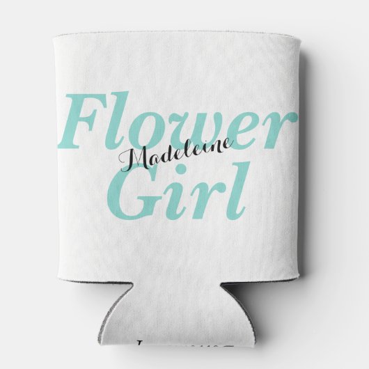 BRUID Bruidsmeisje Huwelijksfeest Wees Mijn Bloeme Blikjeskoeler (Achterkant)