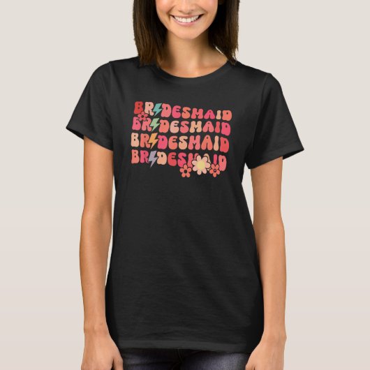 Bruid Bruidsmeisje Matching Bachelorette Feest Bru T-shirt (Voorkant)