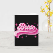 Bruid Bruidsmeisje Retro Bruidsfeest Bachel Kaart (Gele Bloem)