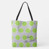 Bruid & bruidsmeisje Seersucker & Limes Fiesta Par Tote Bag (Achterkant)