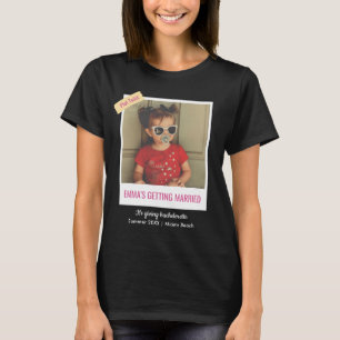 Bruid Bruidsmeisje Vintage Foto Gen Z Bachelorette T-shirt