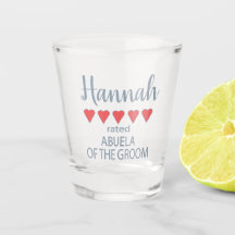 Bruid & Bruidsmeisjes 5 Hart Abuela van de Bruideg