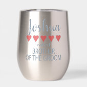 Bruid & Bruidsmeisjes 5 Hart Broer van de Bruidego (Achterkant)